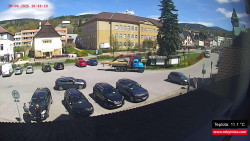 Střed obce Rokytnice nad Jizerou