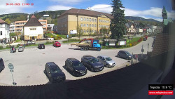 Střed obce Rokytnice nad Jizerou