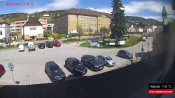 Střed obce Rokytnice nad Jizerou