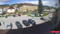 Střed obce Rokytnice nad Jizerou