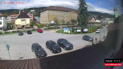 Střed obce Rokytnice nad Jizerou