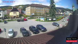 Střed obce Rokytnice nad Jizerou