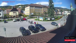 Střed obce Rokytnice nad Jizerou