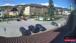 Střed obce Rokytnice nad Jizerou