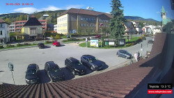 Střed obce Rokytnice nad Jizerou