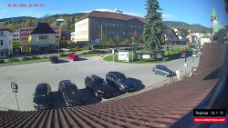 Střed obce Rokytnice nad Jizerou