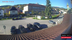 Střed obce Rokytnice nad Jizerou