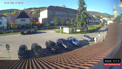 Střed obce Rokytnice nad Jizerou