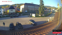 Střed obce Rokytnice nad Jizerou