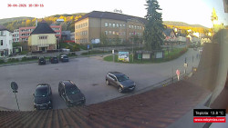 Střed obce Rokytnice nad Jizerou