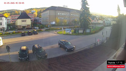 Střed obce Rokytnice nad Jizerou