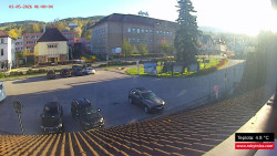 Střed obce Rokytnice nad Jizerou