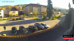 Střed obce Rokytnice nad Jizerou