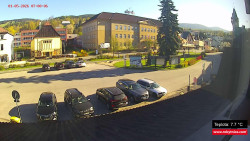 Střed obce Rokytnice nad Jizerou