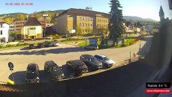 Střed obce Rokytnice nad Jizerou