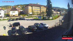 Střed obce Rokytnice nad Jizerou
