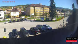 Střed obce Rokytnice nad Jizerou