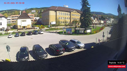 Střed obce Rokytnice nad Jizerou