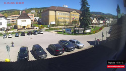 Střed obce Rokytnice nad Jizerou