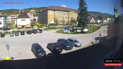 Střed obce Rokytnice nad Jizerou