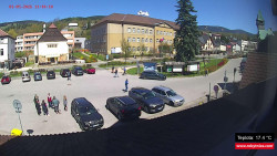 Střed obce Rokytnice nad Jizerou