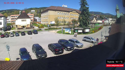 Střed obce Rokytnice nad Jizerou