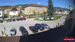 Střed obce Rokytnice nad Jizerou
