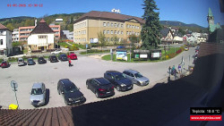 Střed obce Rokytnice nad Jizerou