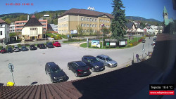 Střed obce Rokytnice nad Jizerou