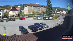 Střed obce Rokytnice nad Jizerou