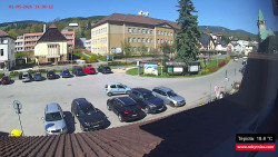 Střed obce Rokytnice nad Jizerou