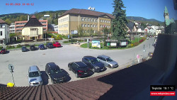 Střed obce Rokytnice nad Jizerou