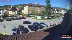Střed obce Rokytnice nad Jizerou