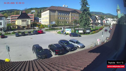 Střed obce Rokytnice nad Jizerou