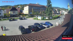 Střed obce Rokytnice nad Jizerou