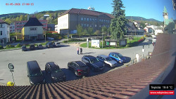 Střed obce Rokytnice nad Jizerou