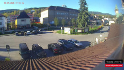 Střed obce Rokytnice nad Jizerou