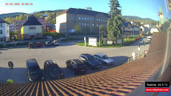Střed obce Rokytnice nad Jizerou