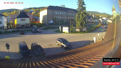 Střed obce Rokytnice nad Jizerou