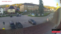 Střed obce Rokytnice nad Jizerou