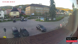 Střed obce Rokytnice nad Jizerou