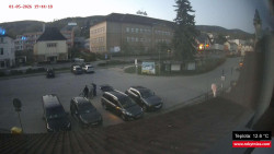 Střed obce Rokytnice nad Jizerou