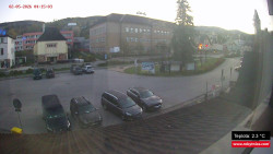 Střed obce Rokytnice nad Jizerou