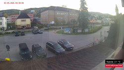 Střed obce Rokytnice nad Jizerou