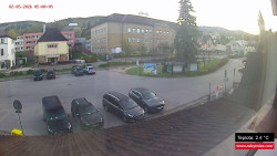 Střed obce Rokytnice nad Jizerou