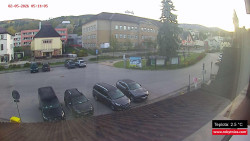 Střed obce Rokytnice nad Jizerou