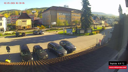 Střed obce Rokytnice nad Jizerou