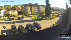 Střed obce Rokytnice nad Jizerou