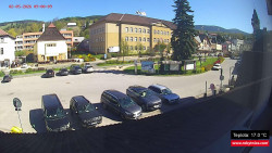 Střed obce Rokytnice nad Jizerou