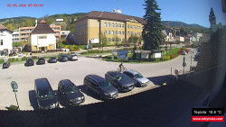 Střed obce Rokytnice nad Jizerou